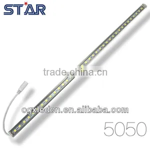 Aluminum LED Leisten Strip DC12V 14.4W/M Transparent Cover White thumbnail-1