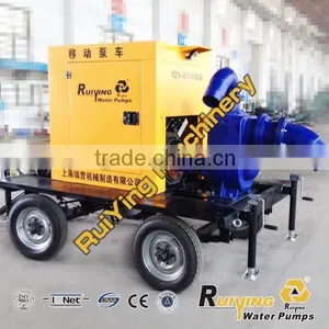 Large Irrigation Pump Driven by Diesel Engine With Trailer thumbnail-2