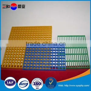 China Supplier Molded Fiberglass Grating Frp, Sewage Grating, Floor Trap Grating thumbnail-3