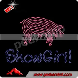 Beautiful Letters Wholesale Rhinestone Trim Show Girl For T-shirt thumbnail-1