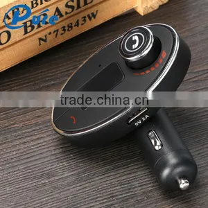 Phone Bluetooth Car Kit Adjustable Angle Bluetooth Speaker FM Transmitter Bluetooth Speaker TF Card Mp3/WMA Music Play thumbnail-1