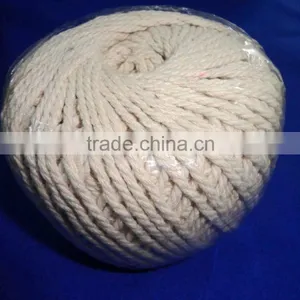 3 Strand 3mm Cotton Twisted Rope White thumbnail-5