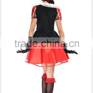 Pretty Queen Fancy Dress Queen of Hearts Costume Sexy Fairy Tale Costumes thumbnail-6