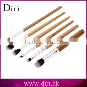 6 Pcs Professional Eye Makeup Brushes Bamboo Handle Cosmetics Professional Makeup Brush Set thumbnail-3