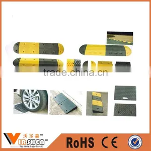 Many Kinds Parking Lot Vehicle Toll Road Spikes Barrier Rubber Wheel Stopper Adjustable thumbnail-1