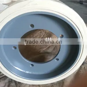 Made in China Mobile High Strength Scissor Work Lift Platform Solid Tire 16x5x12 Without Brake thumbnail-4