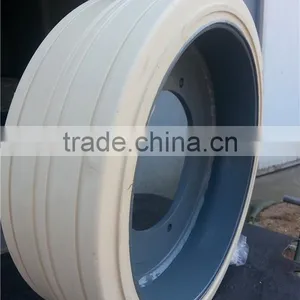 Small Solid Rubber Wheels 3.20-8 3.60-8 4.00-8 16x5-9 Used for Industry Trailer Machine thumbnail-2
