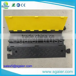 Black & Yellow Portable Rubber Road Speed Bump thumbnail-1