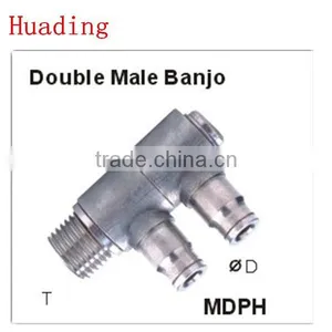 Quick Connect Fitting , Double Male Banjo Air Fitting , Quick Pneumatic Fitting thumbnail-1