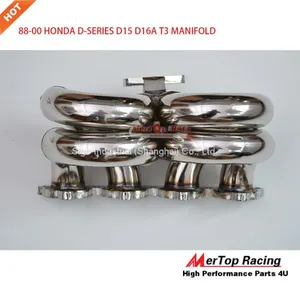 Mertop Race 88-00 HOND* CIVI*/CRX DEL SOL B-SERIES T3 RAM HORN TURBO MANIFOLD thumbnail-3