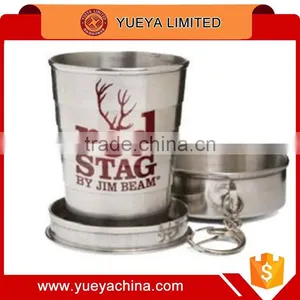 Creative Stainless Steel Folding Cups Portable Traveling Sports Cups Size M thumbnail-2