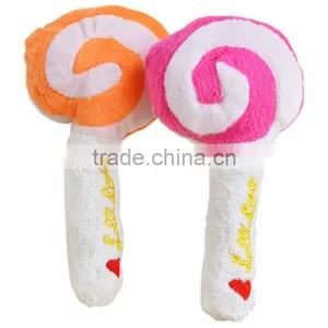 Wool Cloth With Soft Nap Squeak Toys Lollipop Shape thumbnail-1
