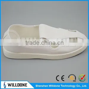HOT!!! White Leather ESD Shoes, 4-Hole Antistatic Shoes thumbnail-4