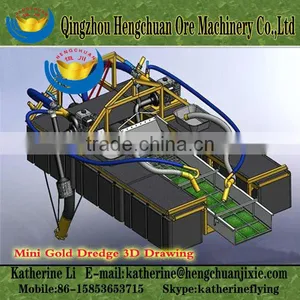 Chinese Gold Suction Dredge Boat for Sale thumbnail-1