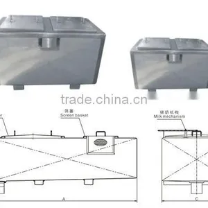 Fresh Milk ReceiveTank With Filter thumbnail-1