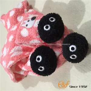 Fashion Fluffy Knitted Hat Scarf With Embroidery Logo thumbnail-5