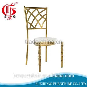 Foshan Furniture Market High-class Brief Stainless Steel Chair for Sale thumbnail-1