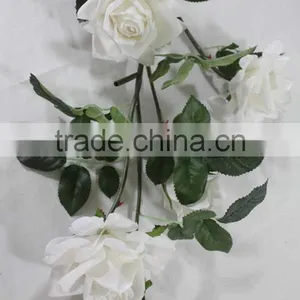 Bulk Artificial Fake Rose Flower Five Heads Royal Blue Flower Rose thumbnail-2