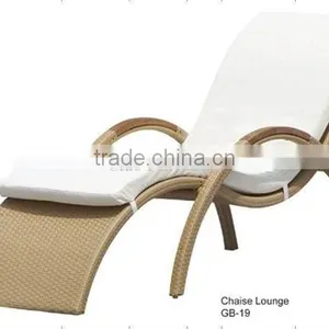 Ding Dong Feng Garden Plastic Sun Lounger Rattan Lounge Furniture thumbnail-3