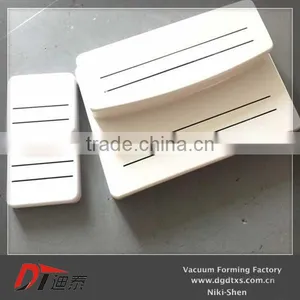 OEM Design of White Double Layer Food Serving Tray in Vacuum Forming Factory, thumbnail-5