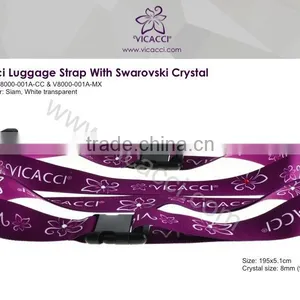 High Quality Promotion Luggage Strap With Crystals From Swarovski thumbnail-1