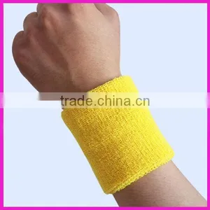 Custom Yellow Wrist Sweat Bands thumbnail-1