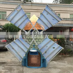 Outdoor Fiberglass Big Pinwheel Sculpture thumbnail-1