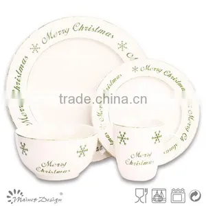 Decorative Christmas Snowflake Letters Tableware Ceramic Tableware thumbnail-1