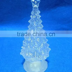 High Quolity LED Color Changing Acrylic and PE Christmas Tree thumbnail-1