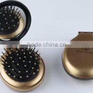 Plastic Round/oval Folding Mirror and Comb thumbnail-2