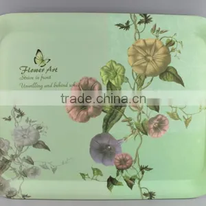 Beauty Flower Melamine Trays thumbnail-1
