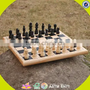 2017 Wholesale Cheap Kids Wooden International High Quality Children Wooden International Chess W11A053 thumbnail-3