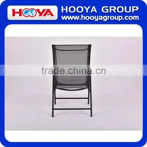4pcs Iron Outdoor Leisure Folding Chair,black+silver,68CM*59CM*95cm thumbnail-3