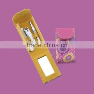 4pcs Girl's Manicure Set With pu Case thumbnail-1