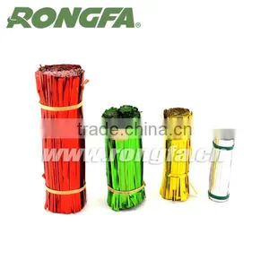 Metallic Shining PET Plastic Metal Wire Twist Tie for Food Bag Closure thumbnail-3