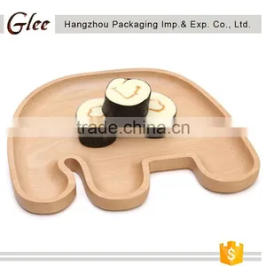 Fancy Custom Beech Wood Pizza Plate/Wooden Dinner Plate/Wooden Food Cake Plate thumbnail-2