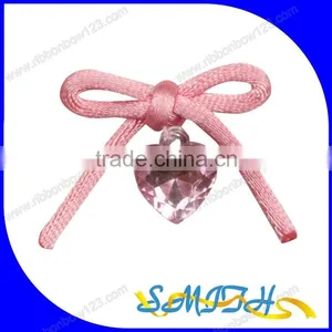 2015 Pink Rope Ribbon Bow With Crystal thumbnail-1