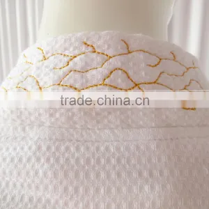 Two Colors Hotels Thick Absorbent Soft Cotton Robe Bathrobes Waffle Bathrobes Chevron thumbnail-6