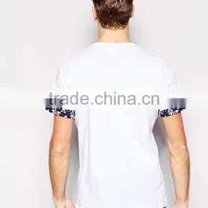 OEM New Design Round Neck 100% Cotton Blank Pocket T Shirt Wholesale thumbnail-5