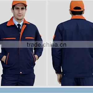 Customized 2015 Lastest 100% Cotton Canvas Thicker Coverall Work Uniform thumbnail-4