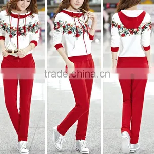 Women Casual Clothing Sets Jogging Printing Track Suit Home Dress OEM China thumbnail-4