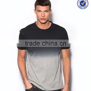 New Model Mens Good Quality Dip Dye t Shirt thumbnail-1
