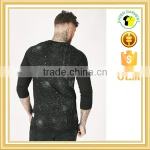 New Design Printing t Shirt 3/4 Raglan Sleeves T-shirts Oem Clothing Men thumbnail-4