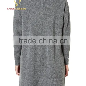 Korean Fashion Women Grey Deep V Neck Cashmere Cardigan thumbnail-2