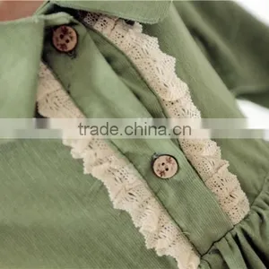 2015 Spring Boutique Children Clothing Casual Baby Girl Long Dresses 3 Colors thumbnail-4
