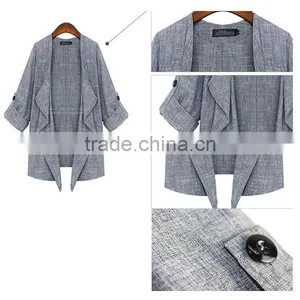 Summer and Spring New Arrival Three Quarter Sleeve Thin Sweater,women Coat,cardigan Latest Design thumbnail-6
