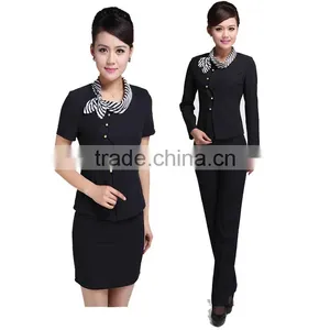 Juqian Custom Classic Winter Restaurant Hotel Manager Uniform for Front Office Desk thumbnail-1