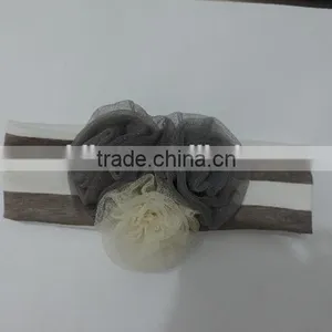 Kids Thanksgiving Headband Baby Girl Lace Flower Cotton Elastic Pakistani Hairband Wholesale Autumn Clothes Winter Clothing Sets thumbnail-3