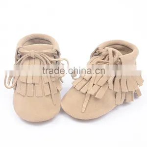 2016 New Design Lace Up Tassel Winter Newborn Baby Shoes thumbnail-2