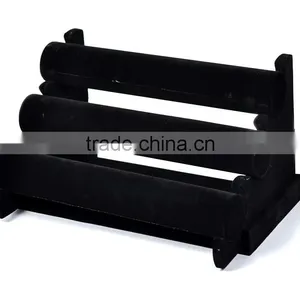 Wholesale Cheap Jewelry Black Velvet Bracelet Bangle Jewelry Display Stand thumbnail-2